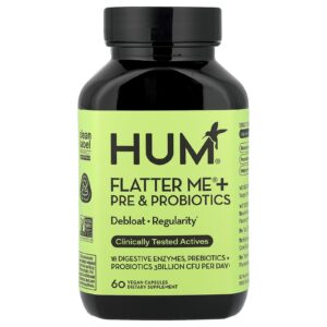 HUM Nutrition Flatter Me® + Prebióticos e Probióticos 60 Cápsulas Veganas