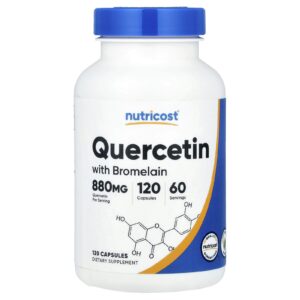 Nutricost Quercetina com Bromelaína 120 Cápsulas