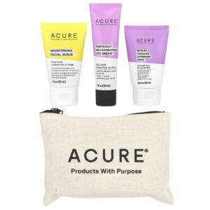 ACURE Exclusivo da iHerb Bolsa de Beleza e Cuidados com a Pele 4 Itens