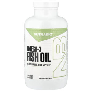 NutraBio Óleo de Peixe Ômega-3 400 Cápsulas Softgel (1.000 mg por Cápsula Softgel)