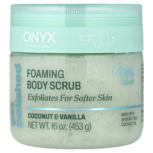 Onyx Professional Get Polido Esfoliante Corporal com Espuma Coco e Baunilha 453 g (16 oz)