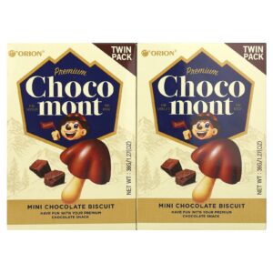 Orion Premium Choco Mont Mini Chocolate Biscuit 2 Packs 1.27 oz (36 g) Each