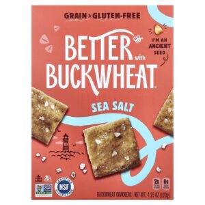 Better with Buckwheat Biscoitos de Trigo Sarraceno Sal Marinho 120 g (425 oz)