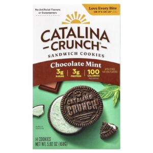 Catalina Crunch Biscoitos recheados Chocolate e Menta 14 Biscoitos 168 g (592 oz)