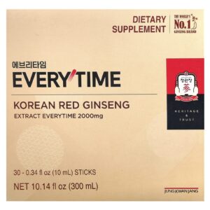 JungKwanJang Extrato de Ginseng Vermelho Coreano Sempre 30 Bastões 10 ml (034 fl oz) Cada