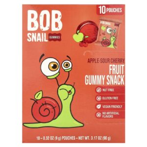 Bob Snail Geleia de Frutas Maçã-Cereja Azeda 10 Unidades 90 g
