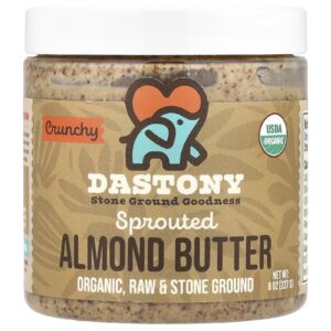 Dastony Manteiga de Amêndoa Germinada Crocante 227 g (8 oz)