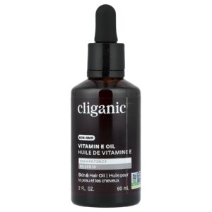 Cliganic Óleo de Vitamina E 100% Puro 60.000 UI 60 ml (2 fl oz)