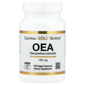 California Gold Nutrition OEA (Oleoiletanolamida) 125 mg 120 Cápsulas Vegetais