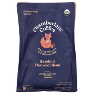 Chamberlain Coffee Mistura de Avelã Witty Fox Moída Torra Média 283 g (10 oz)