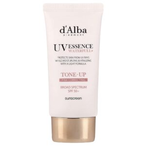 dAlba UV Essence Waterfull+ Protetor Solar Tonificante e Rosa FPS 50+ 50 ml (169 fl oz)