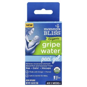 Mommys Bliss Gripe Water Orgânico Paci Gel A Partir de 2 Semanas de Idade 15 g (053 oz)