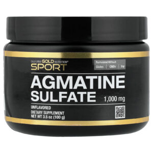 California Gold Nutrition Sport Sulfato de Agmatina Sem Sabor 100 g (35 oz)