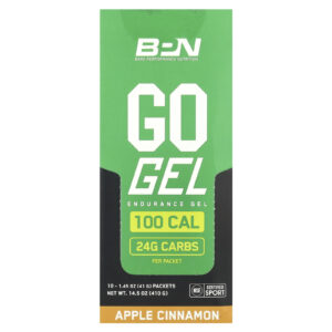 BPN Go Gel Gel de Resistência Maçã e Canela 10 Embalagens 41 g (145 oz) Cada
