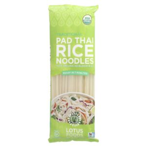 Lotus Foods Macarrão de Arroz Tradicional Pad Thai 227 g (8 oz)
