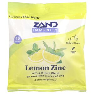 Zand Imunidade Zinco Limão Natural 45 Pastilhas
