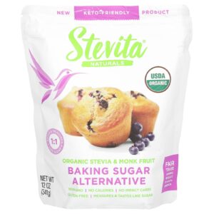 Stevita Naturals Alternativa ao Açúcar de Panificação Estévia Orgânica e Fruta-dos-monges 341 g (12 oz)