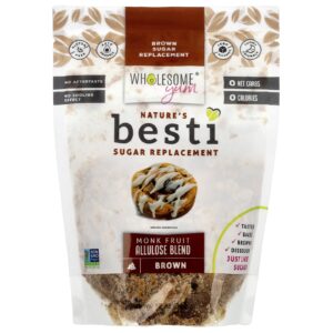 Wholesome Yum Besti Substituto do Açúcar Mascavo Mistura de Allulose de Frutas-dos-Monges 340 g (12 oz)