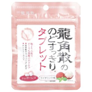 Ryukakusan Gotas Refrescantes para Garganta e Hálito Lichia e Menta 104 g (036 oz)