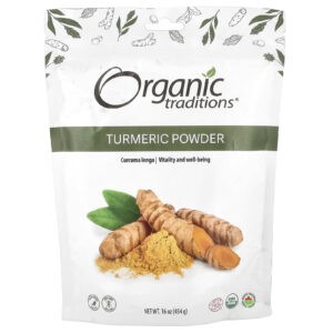 Organic Traditions Cúrcuma em Pó 454 g (16 oz)