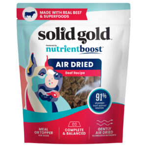 Solid Gold Refeição Seca ao Ar ou Cobertura Para Cães Receita com Carne 907 g (2 lb)