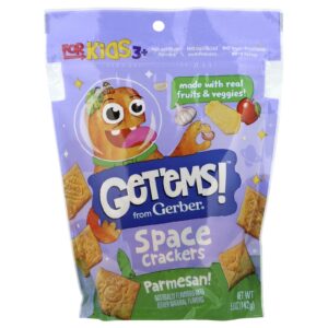 Gerber GetEms!™ Space Crackers Para Crianças Acima de 3 Anos Parmesão 142 g (5 oz)