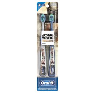 Oral-B Escovas de Dente Star Wars The Mandalorian Extra Macio A partir de 3 Anos 2 Escovas de Dente