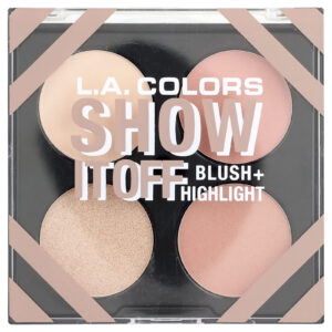 L.A. Colors Paleta de Blush + Iluminador CFP637 Show It Off 14 g (049 oz)