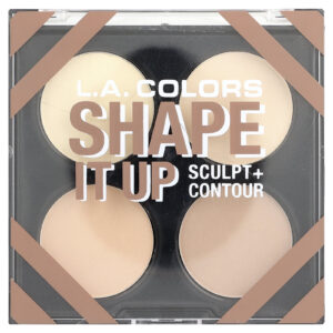 L.A. Colors Sculpt + Contour Paleta Contour com 4 Cores CFP638 Shape It Up 14 g (049 oz)