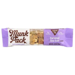 Munk Pack Barra de Sementes e Nozes Caramelo e Sal Marinho 35 g (123 oz)