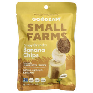 GoodSam Pequenas Farms™ Chips Crocantes e Crocantes Banana 20 g (07 oz)