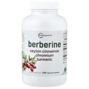 Micro Ingredients Berberina 240 Cápsulas Vegetarianas