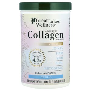 Great Lakes Wellness Peptídeos de Colágeno Avançado Baunilha 400 g (141 oz)