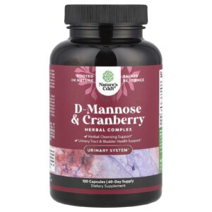 Natures Craft Dextromanose e Cranberry 120 Cápsulas