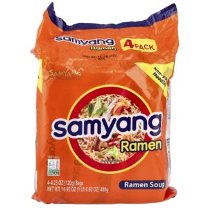 Samyang Sopa de Ramen 4 Pacotes 120 g (423 oz) Cada