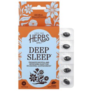 Herbs Etc. Deep Sleep® 10 Cápsulas Softgel