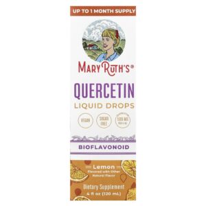 MaryRuths Gotas de Quercetina Limão 120 ml (4 fl oz)