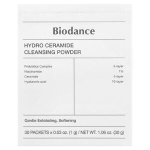 Biodance Pó de Limpeza Hydro Ceramide 30 Embalagens 1 g (003 oz) Cada