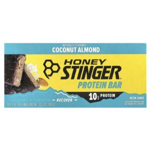 Honey Stinger Barra de Proteína Coco e Amêndoa 15 Barras 42 g (15 oz) Cada