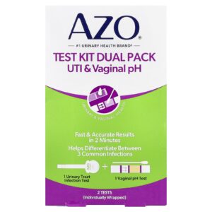 AZO Kit de Teste de pH Vaginal e para ITU Kit com 2 Unidades