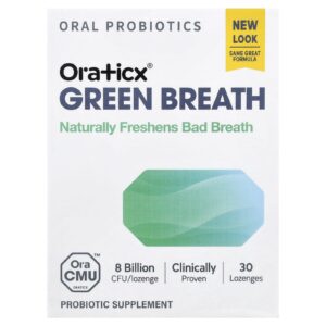 Oraticx Green Breath Menta 30 Pastilhas (80 mg por Pastilha)