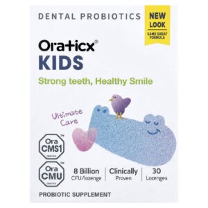 Oraticx Infantil Probióticos para Dentes Iogurte 30 Pastilhas