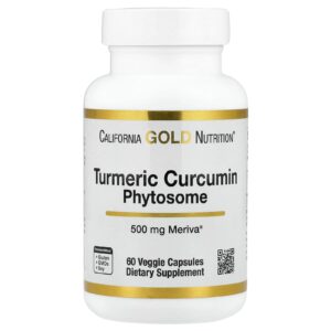 California Gold Nutrition Turmeric Curcumin Phytosome Meriva® 500 mg 60 Cápsulas Vegetais
