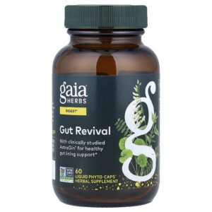 Gaia Herbs Revitalização Intestinal 60 Fitocápsulas Líquidas