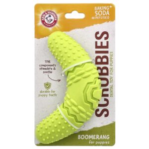 Arm & Hammer Scrubbies Brinquedo Dental para Cachorros Boomerang 1 Brinquedo