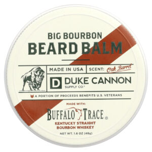 Duke Cannon Supply Co. Bálsamo para Barba de Bourbon Grande Barril de Carvalho 48 g (16 oz)