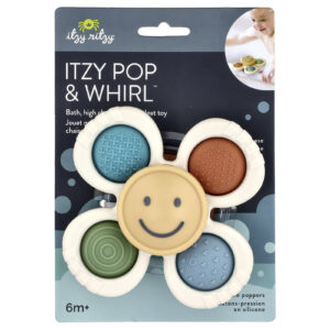 itzy ritzy Itzy Pop & Whirl™ Fidget Toy Mais de 6 Meses Smile 1 Unidade