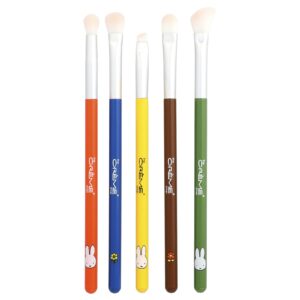 The Creme Shop Miky Everyday Essentials Conjunto de Pincéis para Sombras + Bolsa para Viagem 6 Unidades