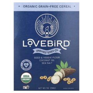 Lovebird Cereal Orgânico sem Grãos Sem Açúcar 198 g (7 oz)
