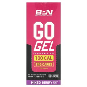 BPN Go Gel Gel de Resistência Frutos Silvestres Mistos 10 Embalagens 41 g (145 oz) Cada